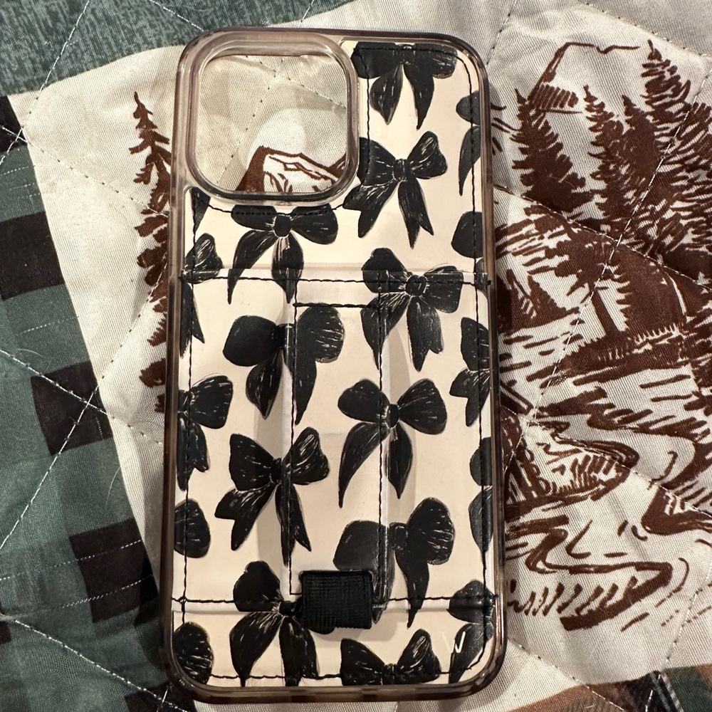 Wallis Black Bow Pattern Phone Case